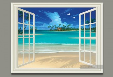 Zauber 3D Werke - Seascape Painting Sommer Breeze Zauber 3D 